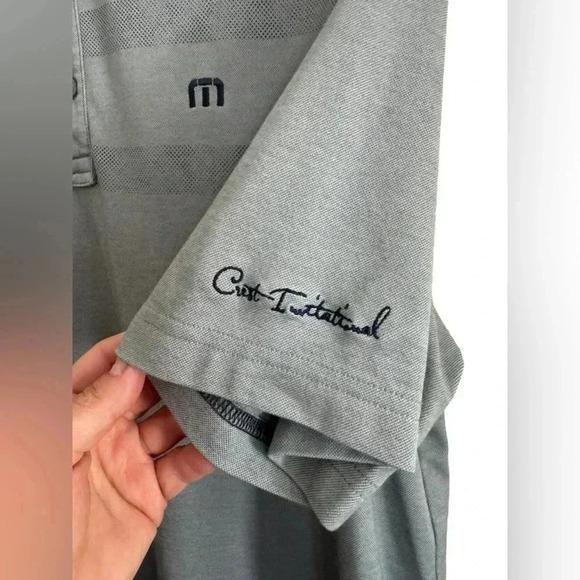 Mens Travis Mathew Golf Brand Micro stripe Pima Cotton Polo Shirt L - Picture 6 of 11